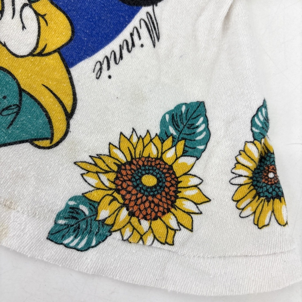 Vintage Disney Babies Baby Minnie Mouse Gardening Shirt Sunflowers Rare - Picture 6 of 8